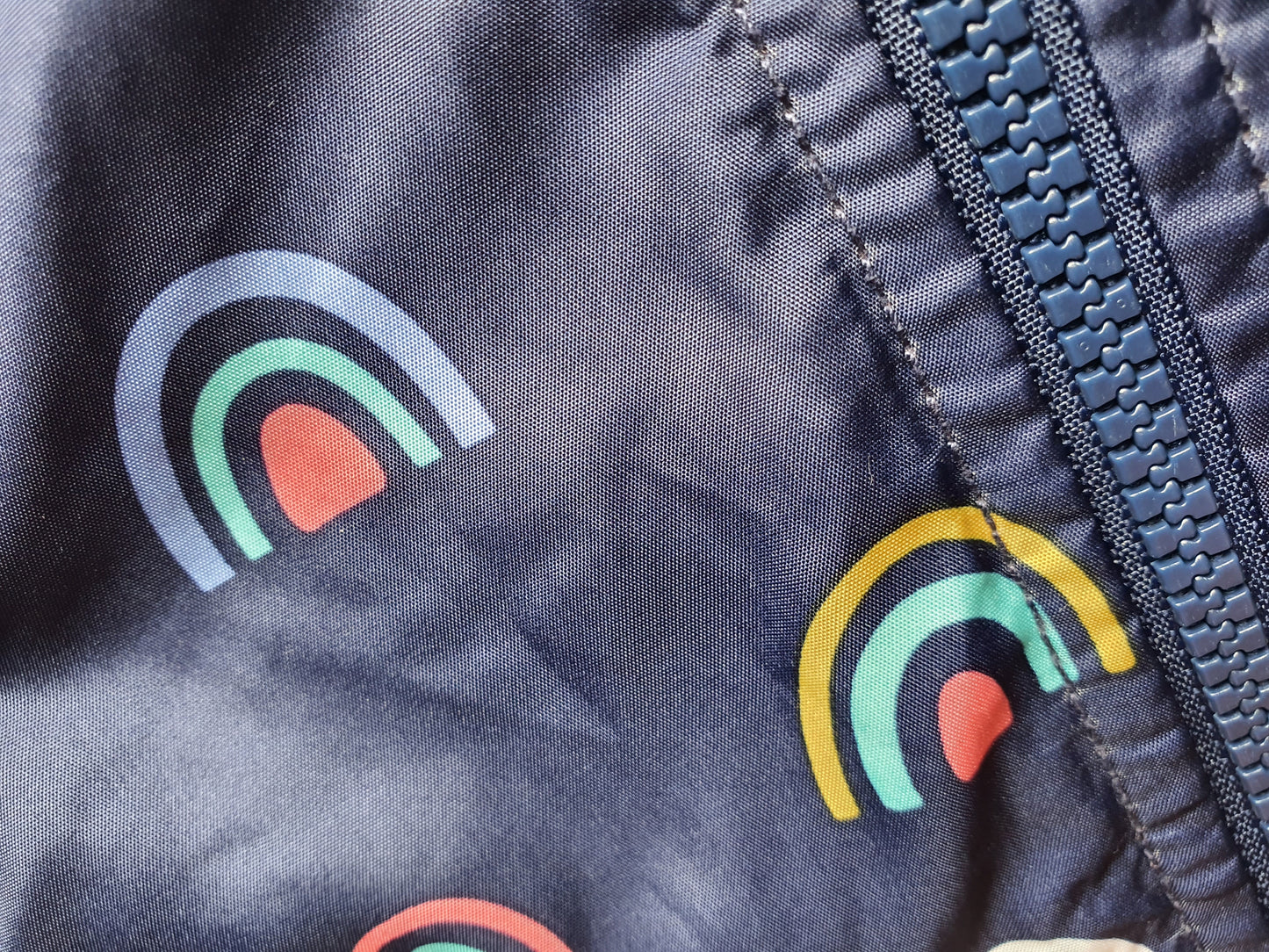 Carter's Hooded Blue Rain Jacket – 3 Years - Pink Fleece-Lined, Zip Closure, Pockets