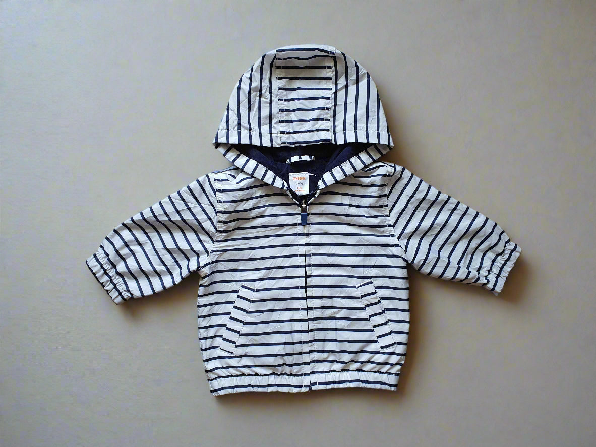 Gymboree Striped Hooded Jacket – 3 to 6 Months