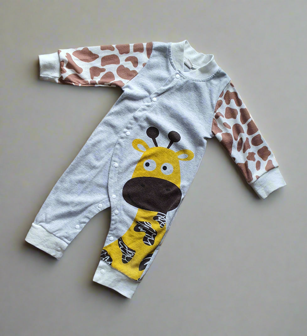 Giraffe Giggles Baby Romper - 18 Months