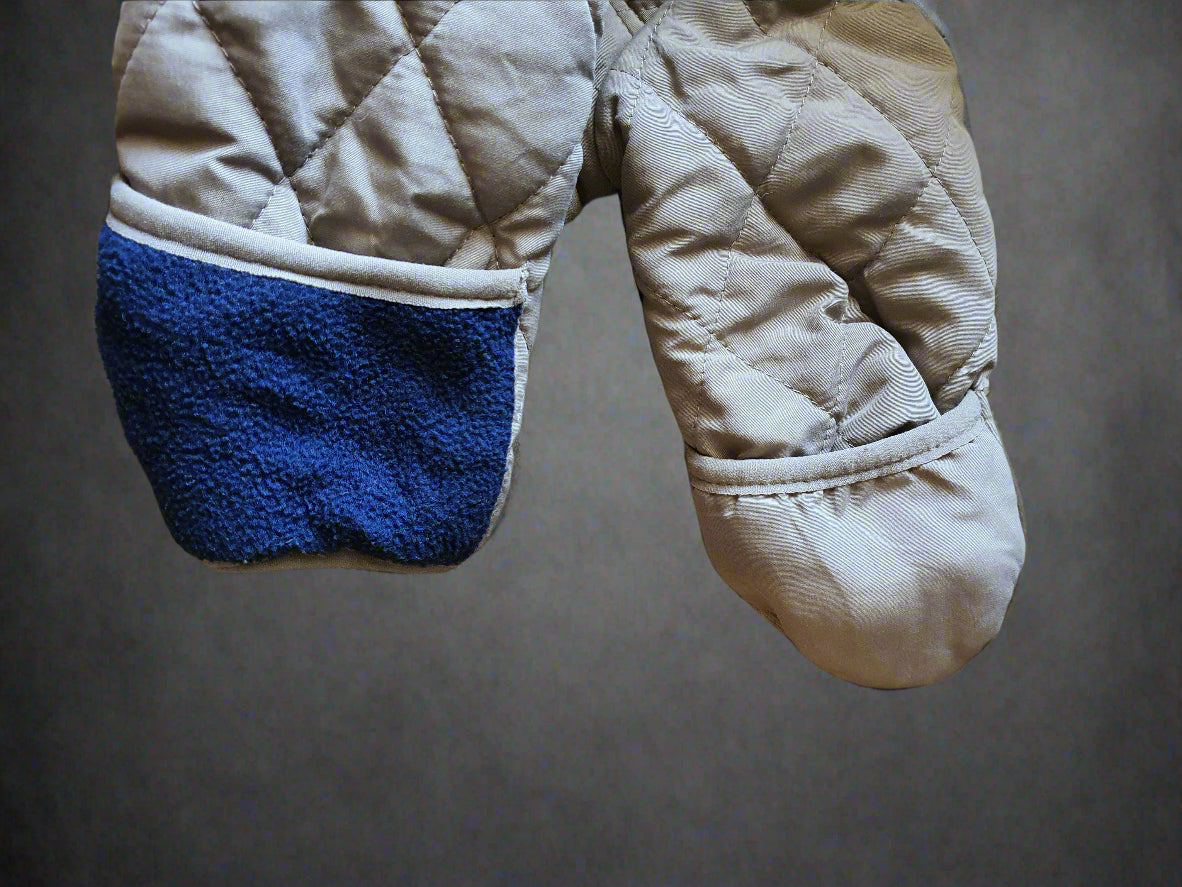 Perry Ellis Baby Boys Beige Quilted Snowsuit - (0-3Months)