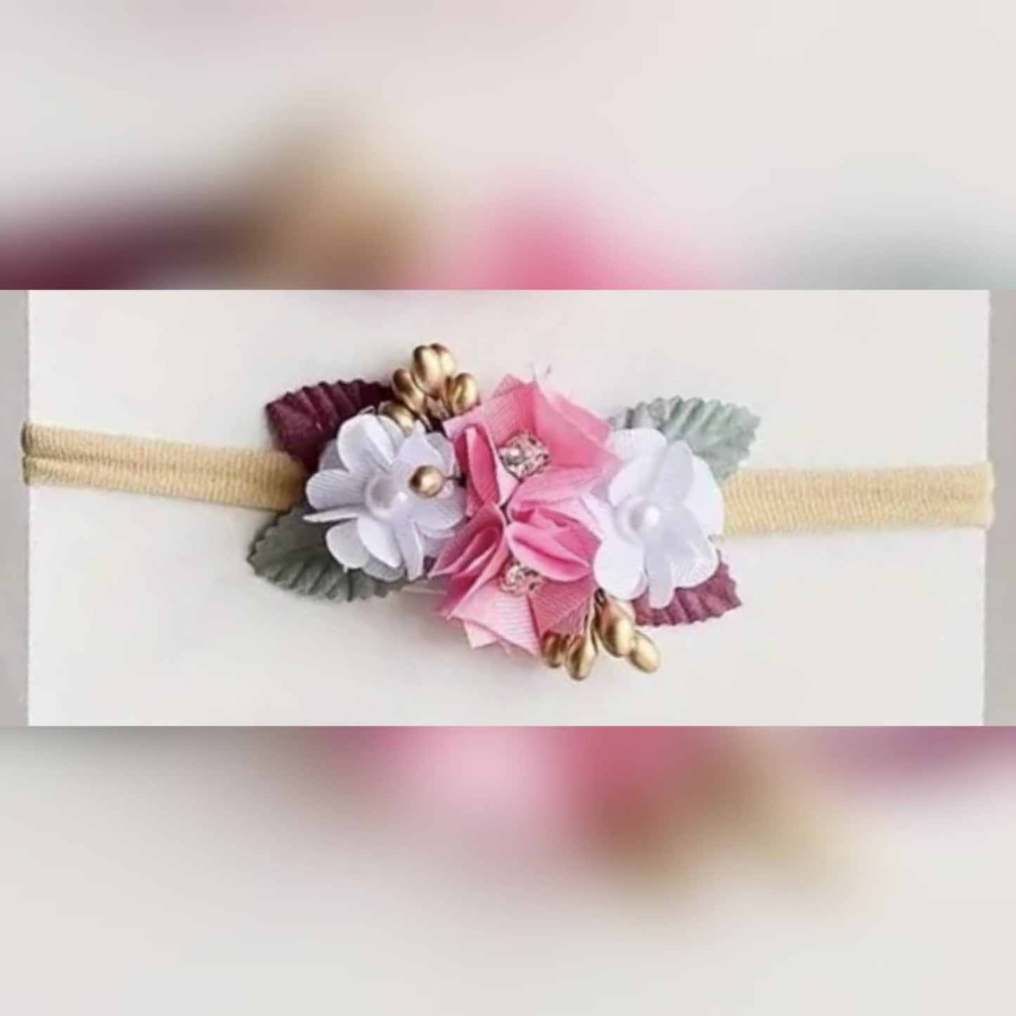 Floral Baby Headbands – Soft, Elegant & Handmade for Newborns & Toddlers