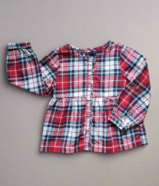 Baby Gap Toddler Blouse – 4 Years - Red Plaid