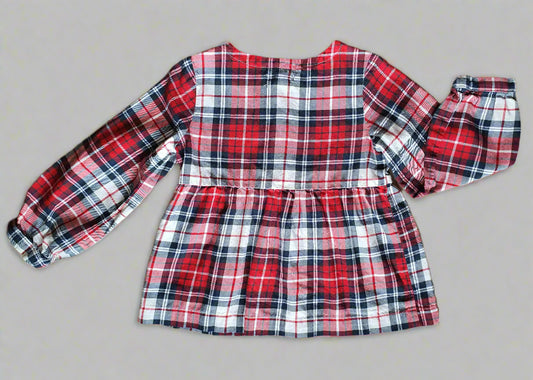Baby Gap Toddler Blouse – 4 Years - Red Plaid