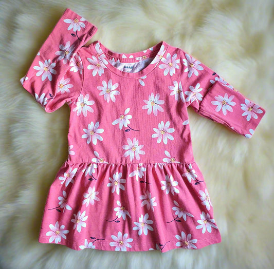 Pekkle Toddler Dress – 4 Years - Pink Floral