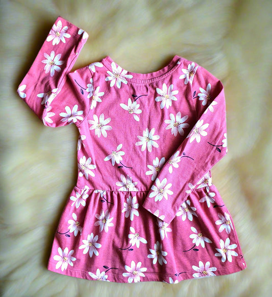 Pekkle Toddler Dress – 4 Years - Pink Floral