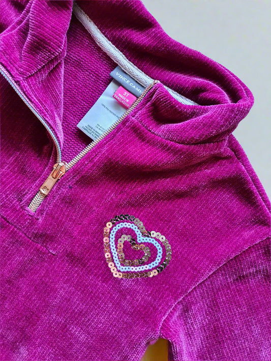 Vince Camuto Velvet Heart Pullover – 3 Years