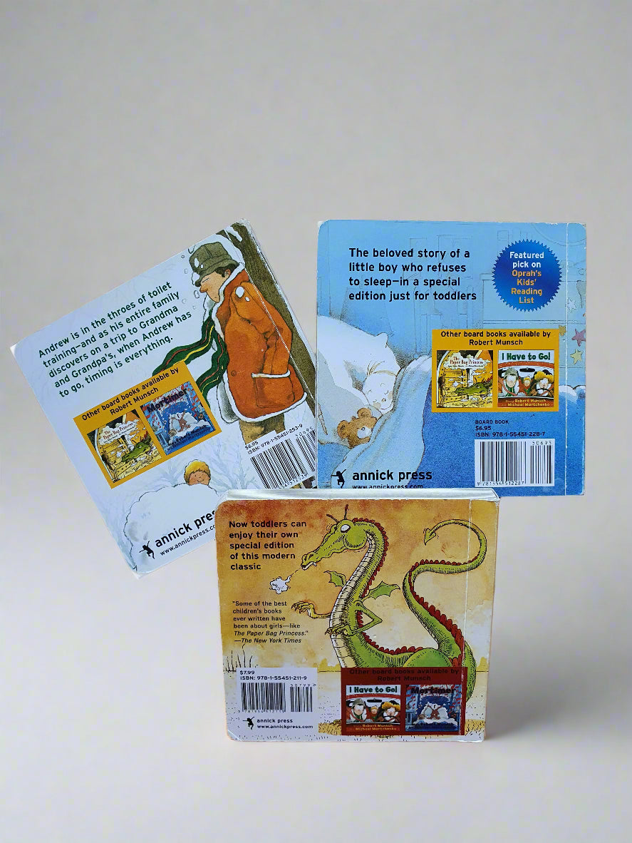 Robert Munsch Board Book Set – 3 Classic Children's Stories