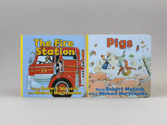 Robert Munsch Board Book Set – The Fire Station & Pigs