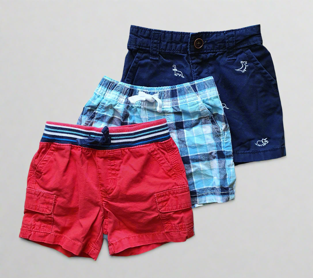 Gymboree Baby Boys’ Shorts Set – 3-Pack (3-6 Months)