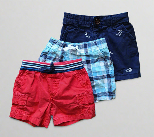 Gymboree Baby Boys’ Shorts Set – 3-Pack (3-6 Months)