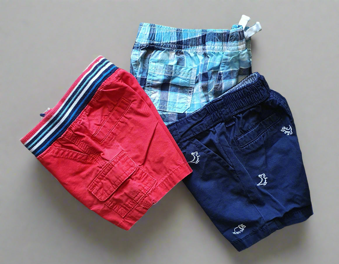 Gymboree Baby Boys’ Shorts Set – 3-Pack (3-6 Months)