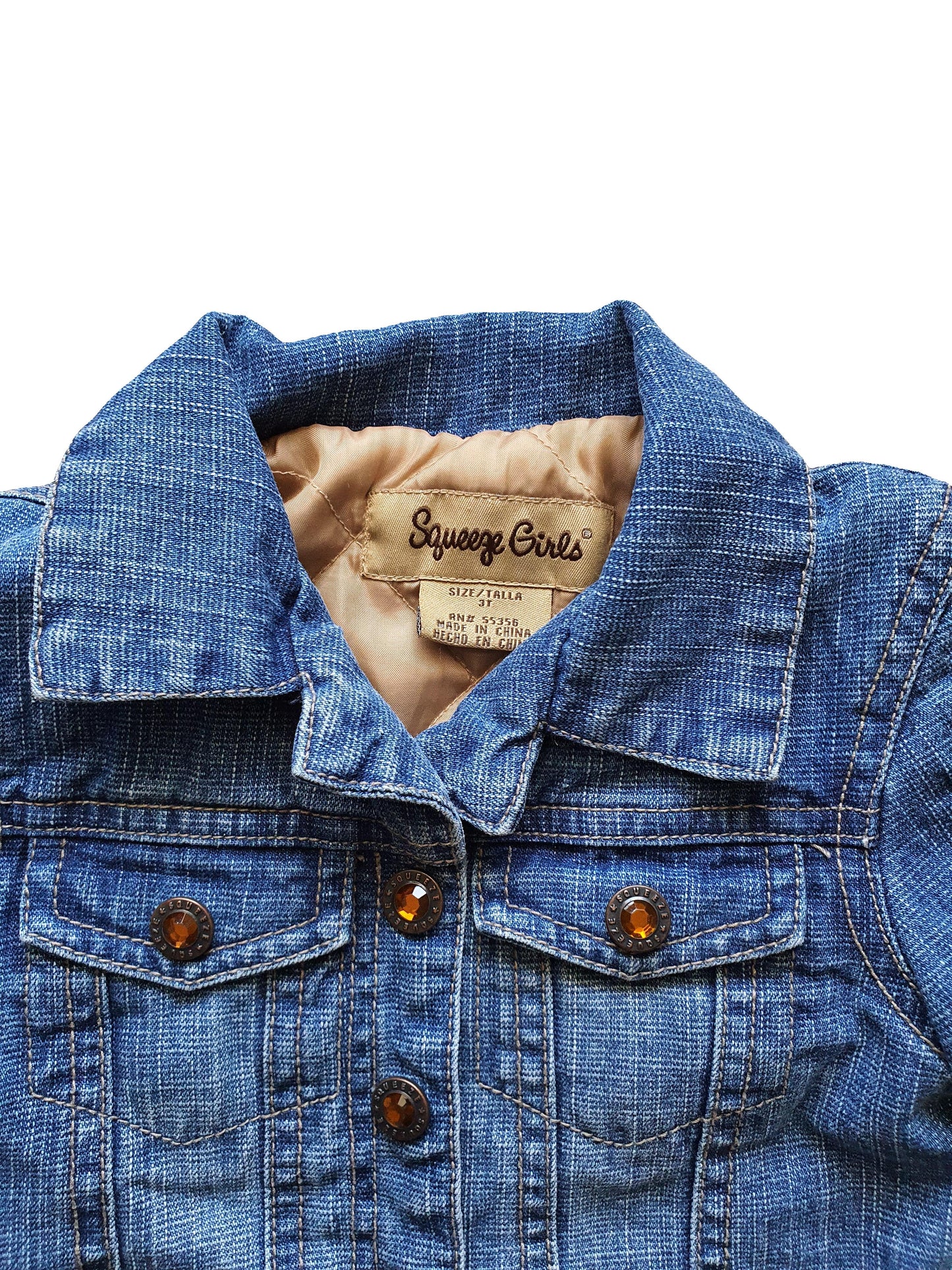 Squeeze Girls - Quilted Denim Jacket – 3 Years