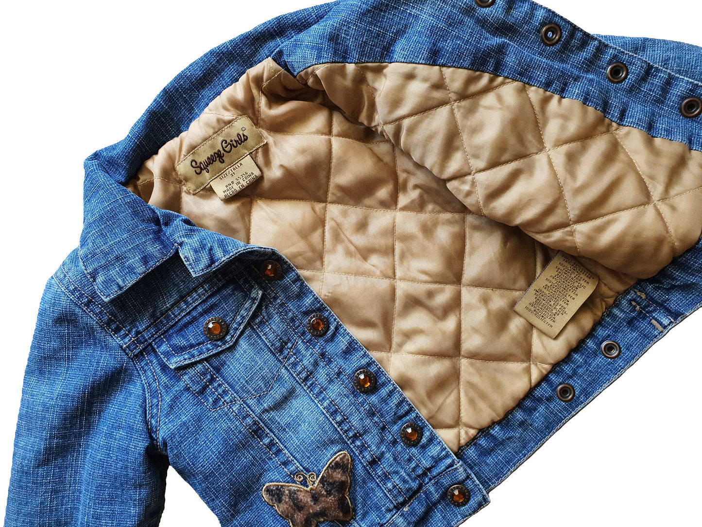 Squeeze Girls - Quilted Denim Jacket – 3 Years