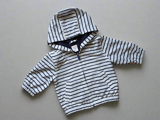 Gymboree Striped Hooded Jacket – 3 to 6 Months