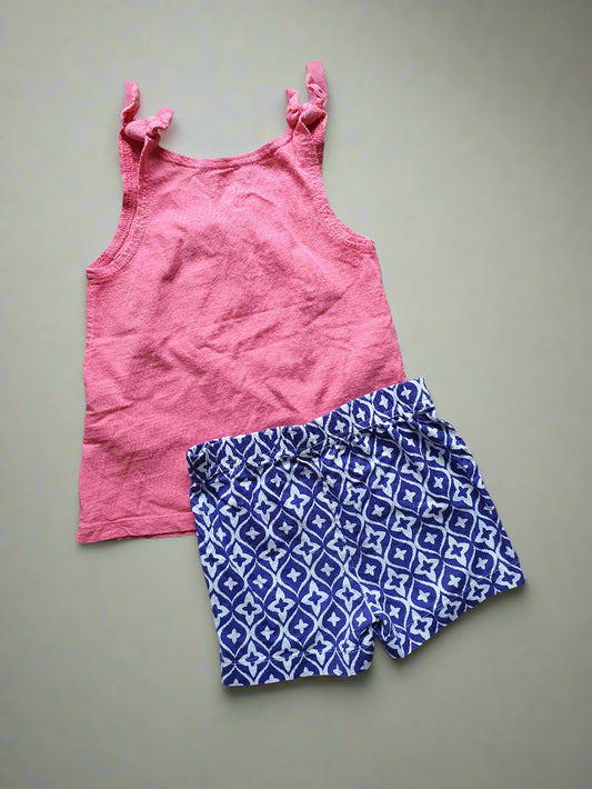 Joe Fresh Sleeveless Top & Pekkle Shorts Set - 2 Years