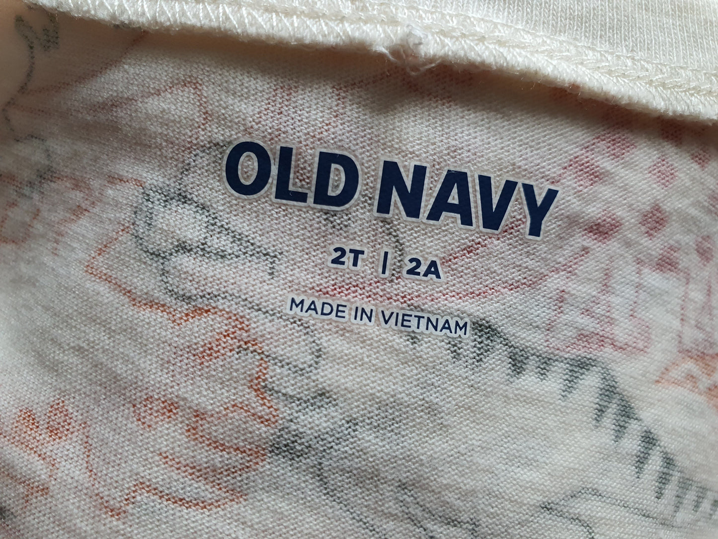 Old Navy Dinosaur Print Long Sleeve Dress – 2Years