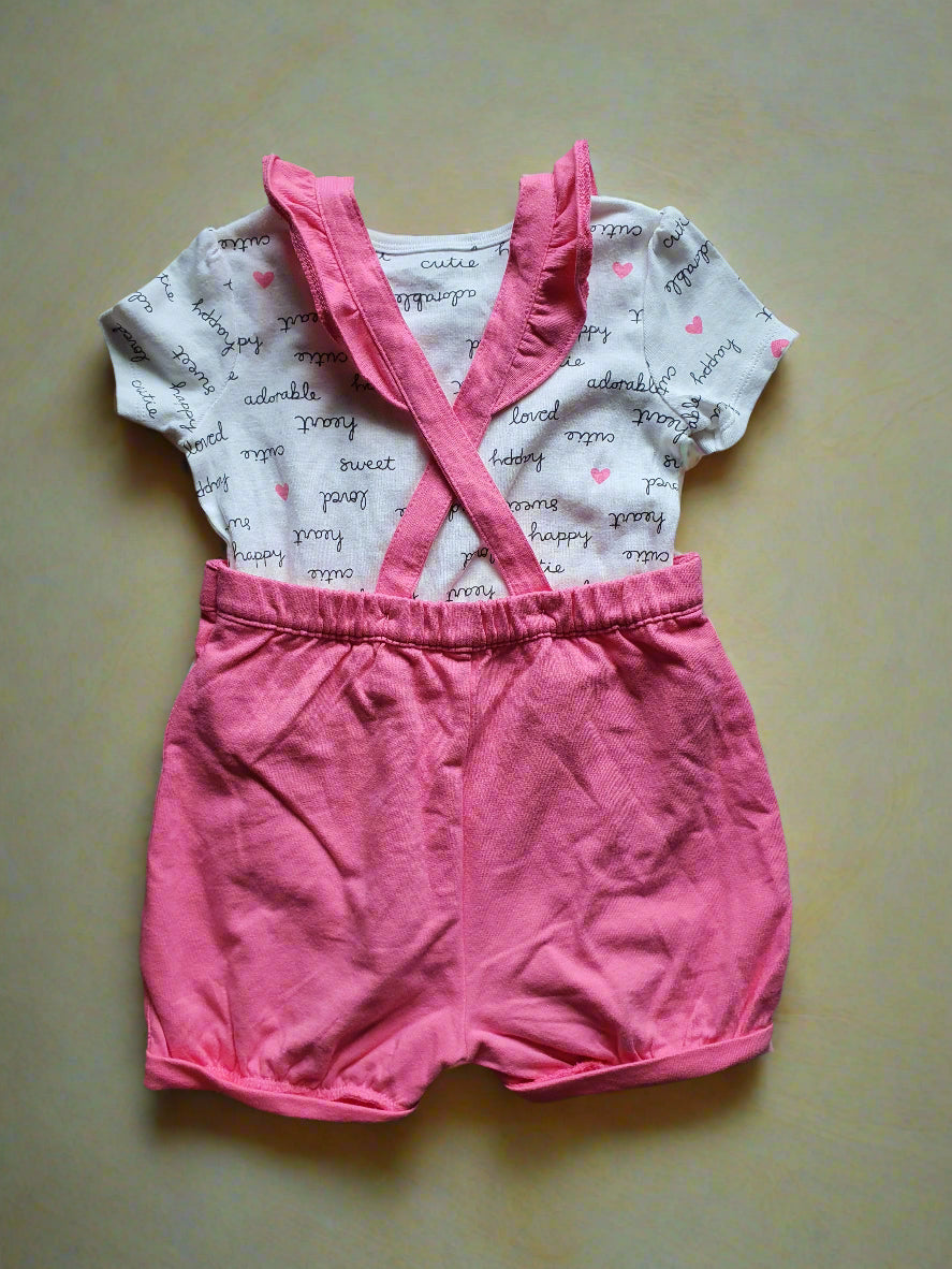 Carter’s Pink Heart Romper Set – 2 Years