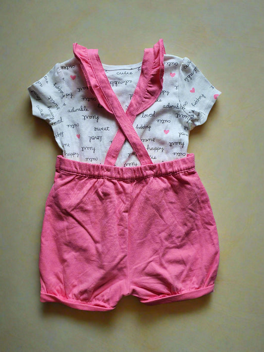 Carter’s Pink Heart Romper Set – 2 Years