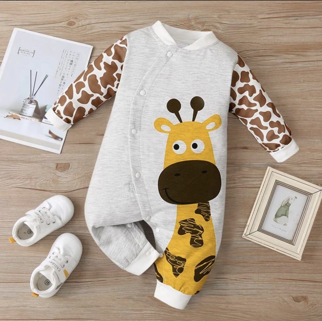 Giraffe Giggles Baby Romper - 18 Months