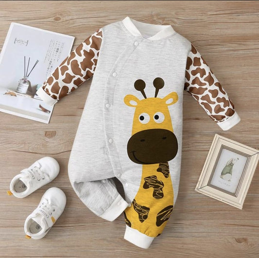 Giraffe Giggles Baby Romper - 18 Months