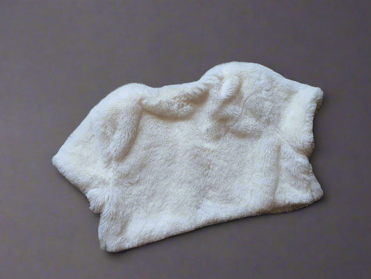 Little Lass Girls Faux Fur Shrug – Ivory White Dressy Bolero 4T(Toddler)